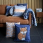 Preview: Canvas - Cozy Pillow - Panel - by lycklig design - blau - grau