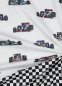 Preview: Baumwollstoff - Rennauto - Autorennen - weiss