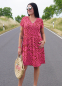 Preview: Viskose - Webware - Dancing Algae - by Thorsten Berger - pink - braun
