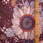 Preview: Bio Jersey - Blumen braun - Design Susalabim
