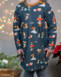 Preview: Jersey - Mäuse Weihnacht - dunkelblau