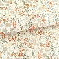 Preview: Baumwollstoff - Lilly - Blümchen - braun - natur