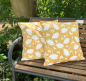 Preview: Dekostoff - Samtstoff - Velvet Flowers - Emjo Design - gelb