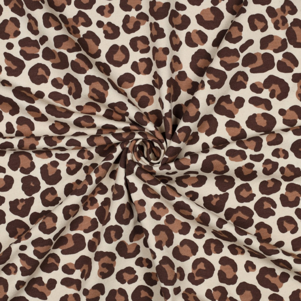 Preview: Sweat - angerauht - Leo - braun - natur