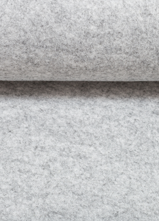 Bastel Filz - hellgrau - melliert - 3 mm