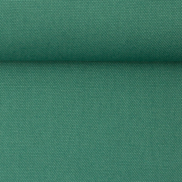 Canvas - Uni - smaragd - Baumwolle