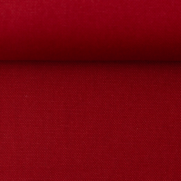 Canvas - Uni - rot - Baumwolle