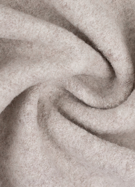 gekochte Wolle - Wollstoff - Walk - Naomi - natur melliert - 1010