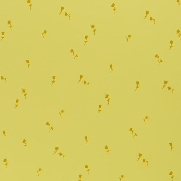 Preview: Veronika - Jersey - kleine Tulpen - gelb