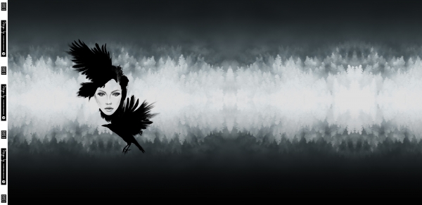 Panel Sommersweat -  Gloomy Hills - Mystic Lady - Thorsten Berger