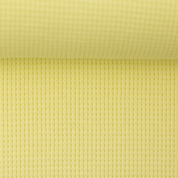 Waffeljersey - Clarissa - rapsgelb