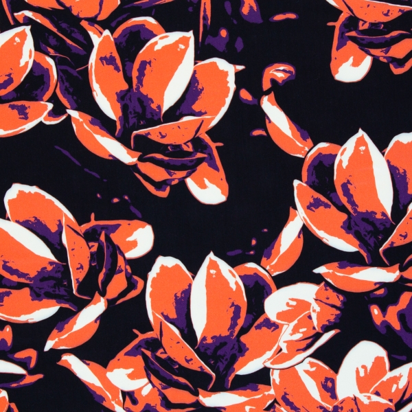 Viskose - Webware - Distorted Blooms - by Thorsten Berger - red