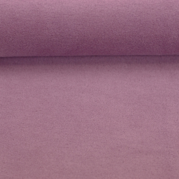 Preview: Baumwoll Fleece - uni - smaragd - 100 % Baumwolle - altrosa - Carlos - Swafing