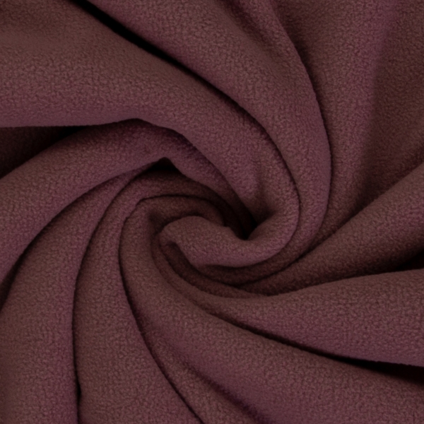 Doubleface Fleece - Plüsch - Uni - altrosa - beidseitig
