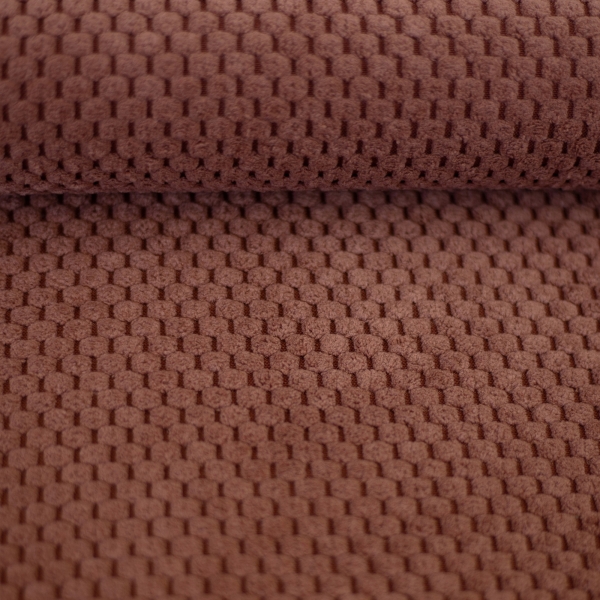 Struktur - Velour - Taschenstoff - Polster - Deko - mokka - altrosa