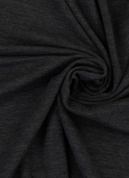 Merino Strick - 100 % Schurwolle - antrazit melliert