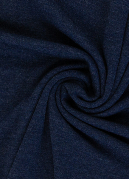 Merino Strick - 100 % Schurwolle - dunkelblau