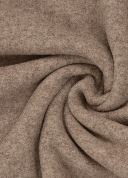 Merino Fleece - warm & weich - beige melliert
