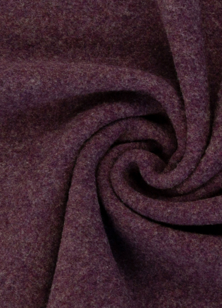 Merino Fleece - warm & weich - bordeaux-aubergine