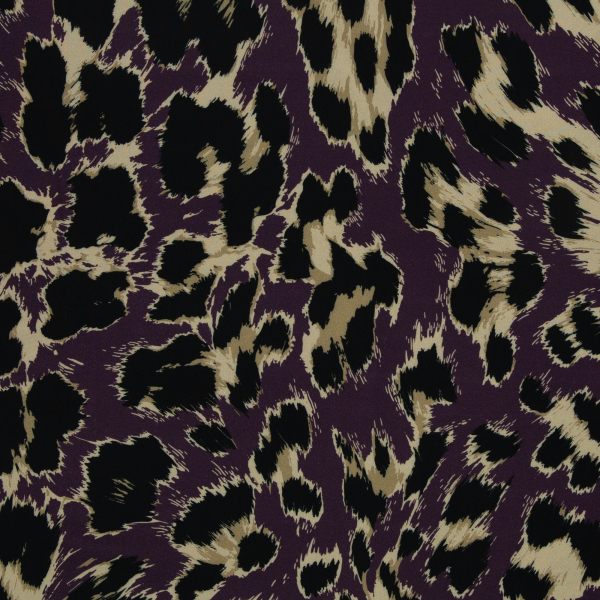 Preview: Viskose- Webware - @Kibadoo - Geoluxe Leo - aubergine