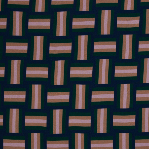 Preview: Viskose- Webware - @Kibadoo - Geoluxe Braid Stripe - blau