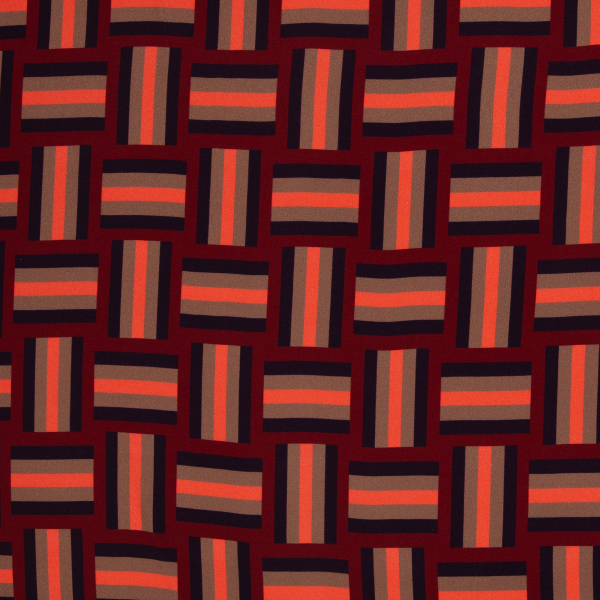 Preview: Viskose- Webware - @Kibadoo - Geoluxe Braid Stripe - rot