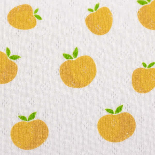 Preview: Lochstrickjersey - Alva - Zitronen