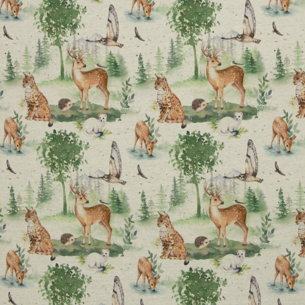 Preview: Alpenfleece - Waldtiere - kuschelig warm & weich