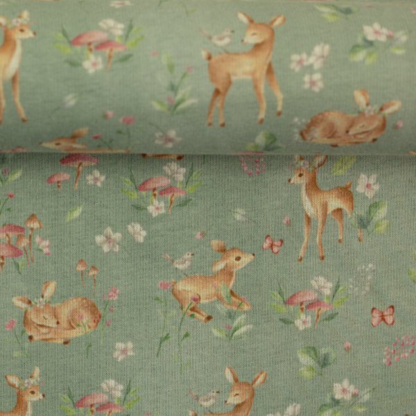Preview: Alpenfleece - Rehe - mint