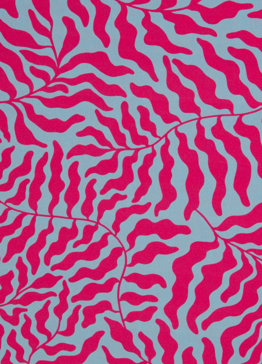 Viskose - Webware - Dancing Algae - by Thorsten Berger - grau - pink