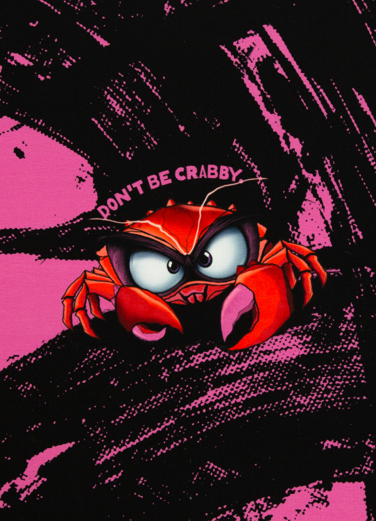 Panel - Sommersweat - Eddy the crab - pink - Thorsten Berger