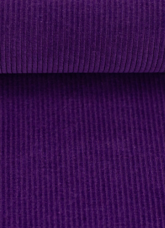 weicher Cordjersey - Cord - Juna - lila