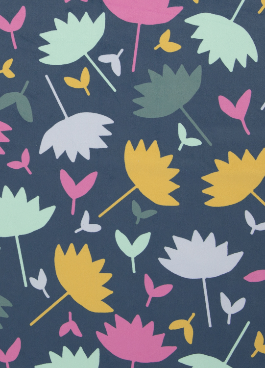 Dekostoff - Samtstoff - Velvet Flowers - Emjo Design - bunt