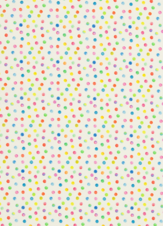 Baumwolle beschichtet - bunte Punkte - Taschenstoff, Deko