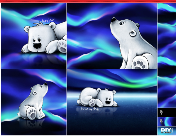 Kissen - Panel - on the rocks - Eisbär  - Thorsten Berger - Pillows