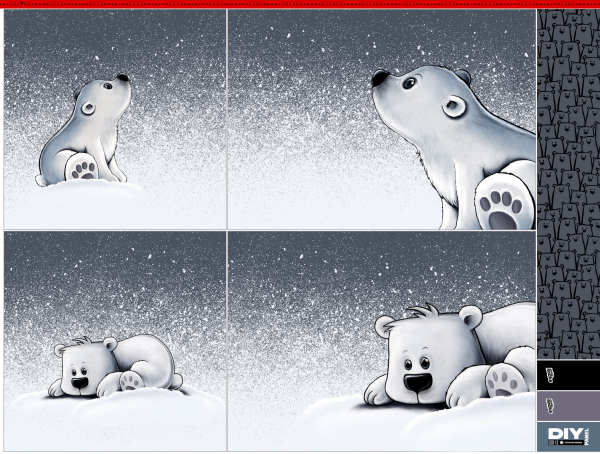 Kissen - Panel - on the rocks - Eisbär  - Thorsten Berger - Pillows - Schnee