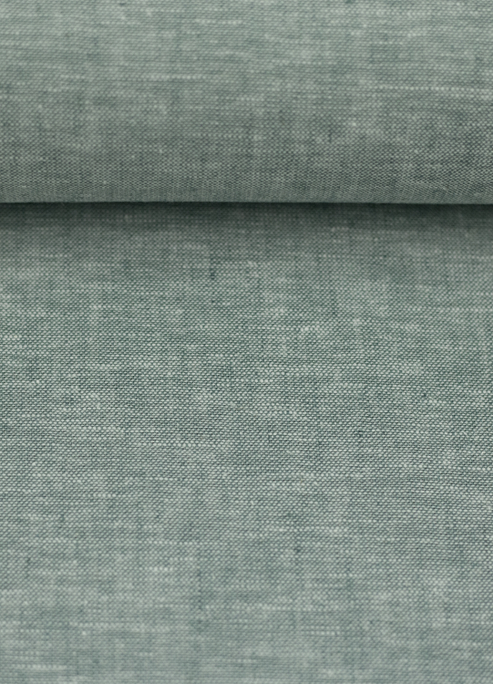 Baumwoll Leinen Stoff - Paul - leicht und luftig - altmint melliert