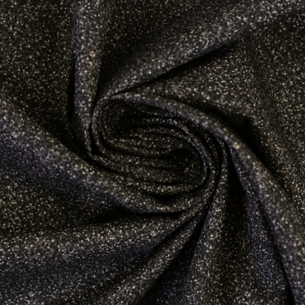 Baumwollstoff - Glitter - schwarz
