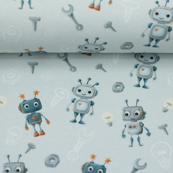 Preview: Jersey - Hello  Robot - Mrs Mint Design