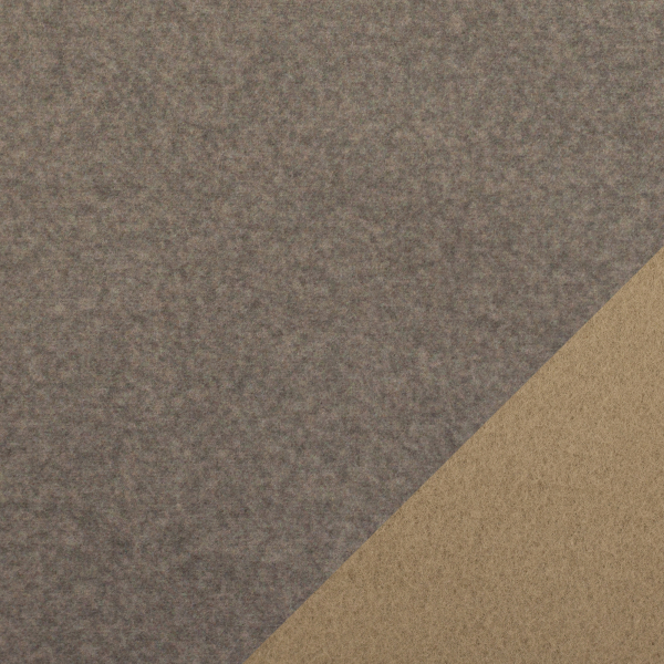 Preview: Taschenstoff - Wooly - Doubleface - beige - beige