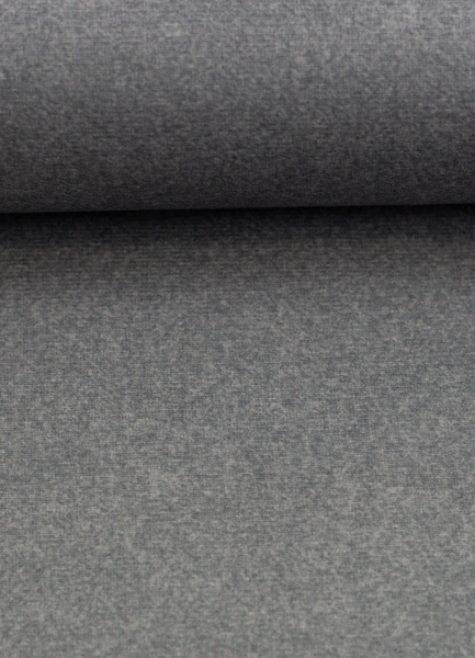 Taschenstoff - Wooly - Doubleface - grau - beige