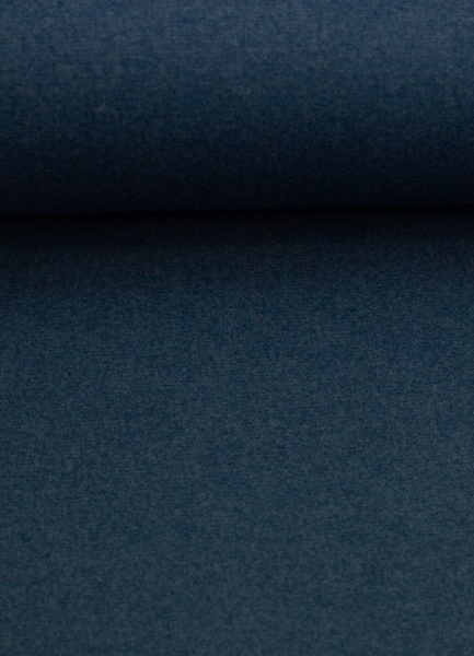 Taschenstoff - Wooly - Doubleface - blau - beige