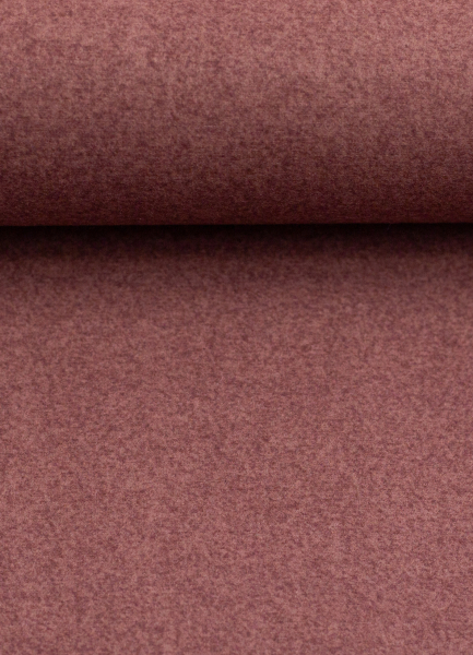 Taschenstoff - Wooly - Doubleface - rot - beige