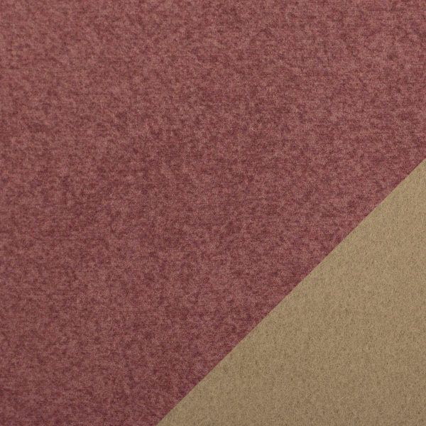 Preview: Taschenstoff - Wooly - Doubleface - rot - beige