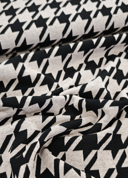 Hilco - Jacquardjersey - Hahnentritt