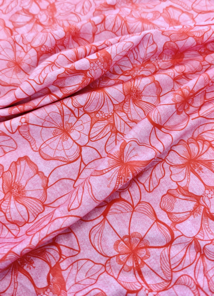 Lillestoff - Modal - Denimflower - rosa - hellrot