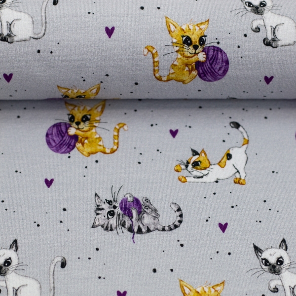 Preview: Jersey - Cats -  by Sabine Marschall