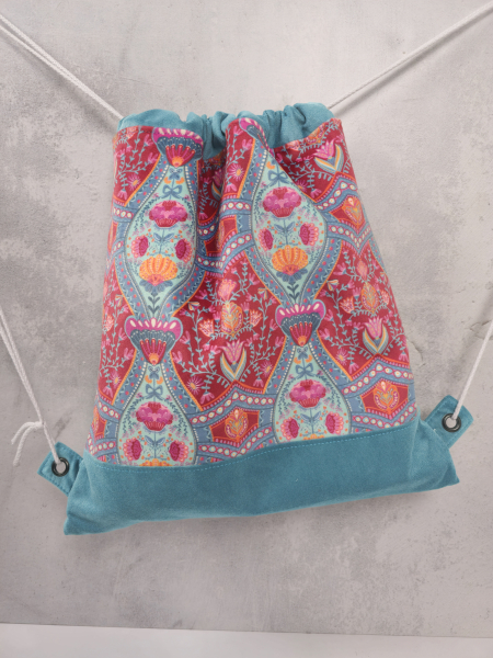 Dekostoff - Samtstoff - Boho Velvet - Ornamente - natur