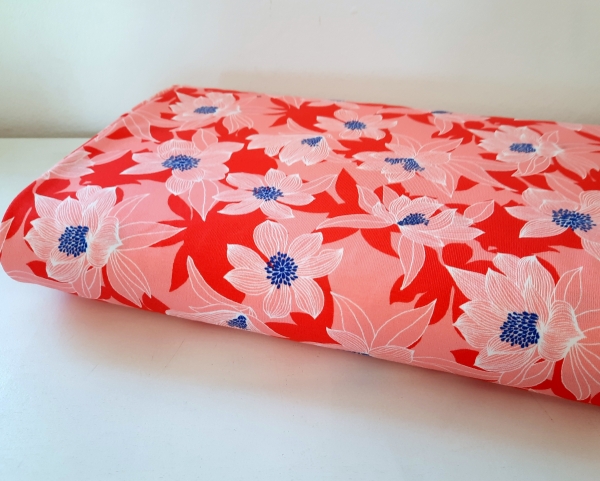 Jersey - Tropical Forest - Blumen - rot