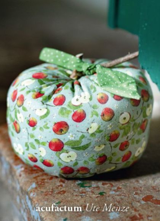 Baumwollstoff - Acufactum - Apfelernte - 40 x 75 cm -